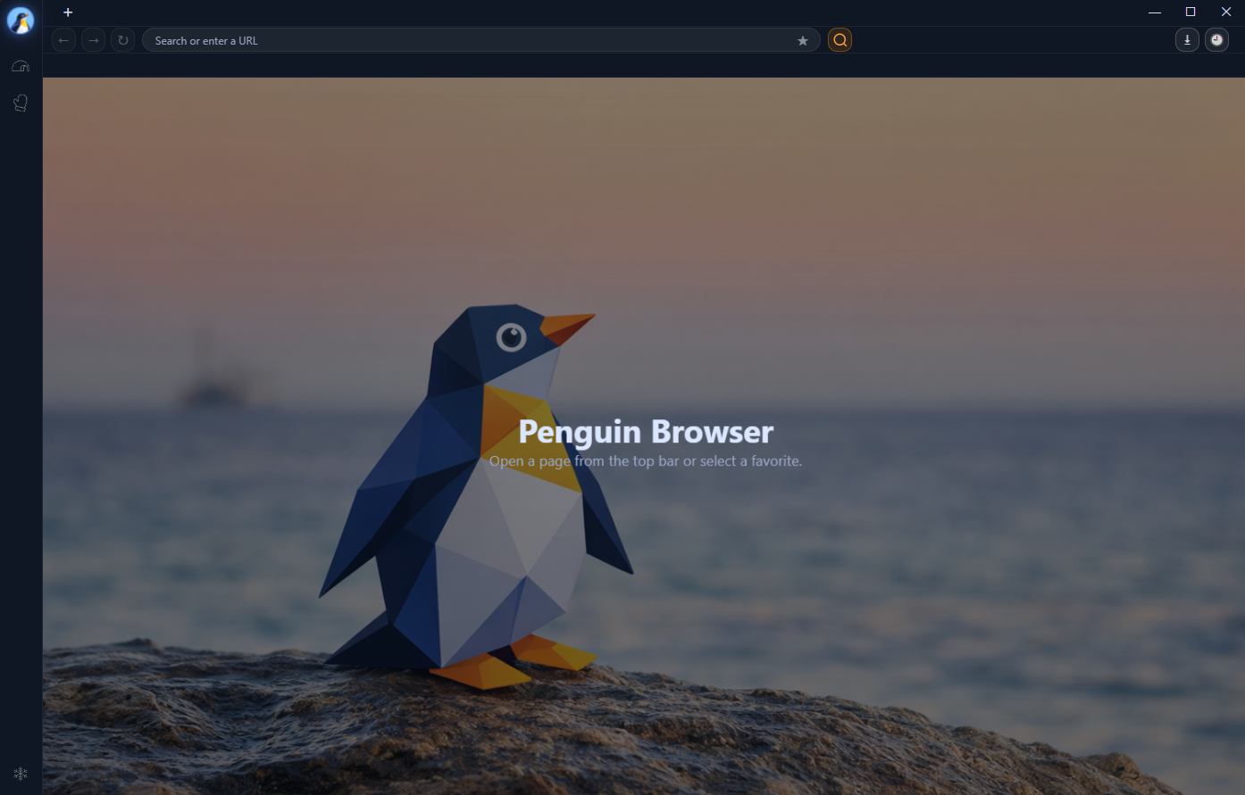 Penguin Browser main workspace